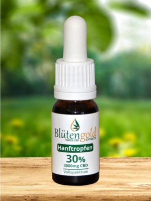 Blütengold CBD Bio Hanftropfen 30% Vollspektrum
